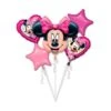 Minnie Mouse - Pack 5 Globos Bouquet -Juguete Descuento Tienda medias 1