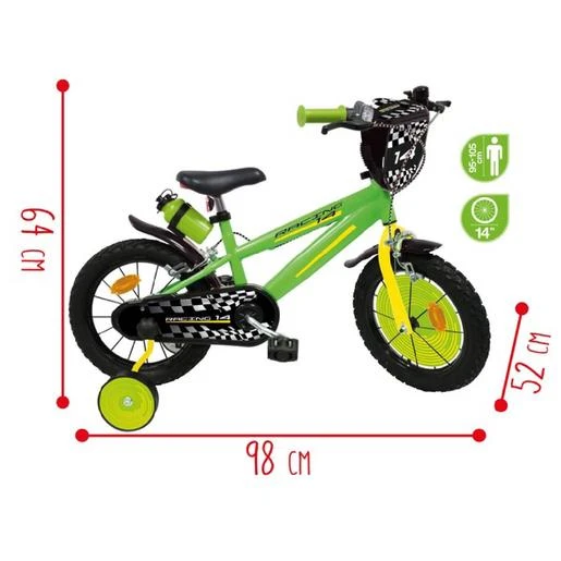 Sun & Sport - Bicicleta 14'' Verde 4 Sun & Sport - Bicicleta 14'' Verde - Imagen 2