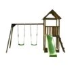 Parque Juegos Infantil De Madera Tibidabo Con Columpio Doble