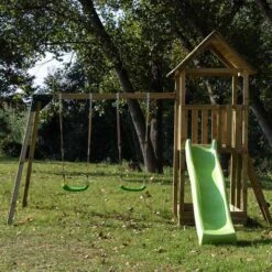 Parque Juegos Infantil De Madera Tibidabo Con Columpio Doble 10 Parque Juegos Infantil De Madera Tibidabo Con Columpio Doble -Juguete Descuento Tienda medias 1050