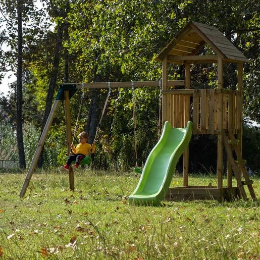 Parque Juegos Infantil De Madera Tibidabo Con Columpio Doble 8 Parque Juegos Infantil De Madera Tibidabo Con Columpio Doble - Imagen 6