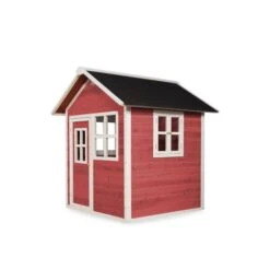 EXIT TOYS EXIT - Casita Loft De Madera Roja -Juguete Descuento Tienda medias 1068
