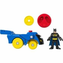 MATTEL Fisher Price - Imaginext - Figura Batman Con Casco-vehículo Batmóvil -Juguete Descuento Tienda medias 107