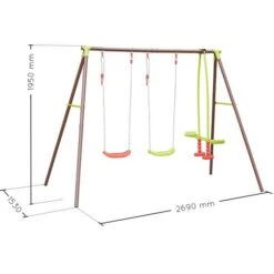 Soulet - Columpio De Acero Acier 2B1V -Juguete Descuento Tienda medias 1083