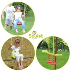 Soulet - Columpio De Acero Acier 2B1V -Juguete Descuento Tienda medias 1085
