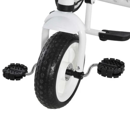 Homcom - Triciclo Para Niños Con Capota Blanco HomCom 6 Homcom - Triciclo Para Niños Con Capota Blanco HomCom - Imagen 4
