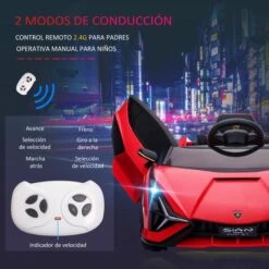 Homcom - Coche De Batería Lamborghini Con Mando A Distancia -Juguete Descuento Tienda medias 1153
