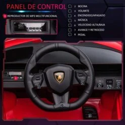 Homcom - Coche De Batería Lamborghini Con Mando A Distancia -Juguete Descuento Tienda medias 1154