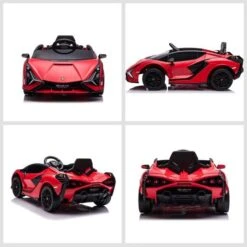 Homcom - Coche De Batería Lamborghini Con Mando A Distancia -Juguete Descuento Tienda medias 1157