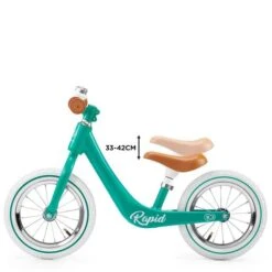 Kinderkraft Bicicleta De Equilibrio Rapid Midnight Green -Juguete Descuento Tienda medias 1182