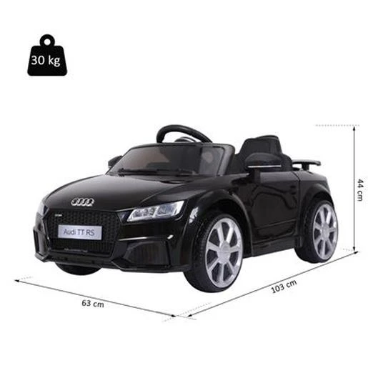 Homcom - Audi TT Eléctrico Negro 5 Homcom - Audi TT Eléctrico Negro - Imagen 3