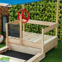Arenero Infantil Con Forma De Barco  Outsunny -Juguete Descuento Tienda medias 1357
