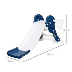 Homcom - Tobogán Infantil Jardín Con Canasta 12 Homcom - Tobogán Infantil Jardín Con Canasta -Juguete Descuento Tienda medias 1393