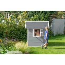 EXIT TOYS EXIT - Casita Loft De Madera Gris -Juguete Descuento Tienda medias 1416