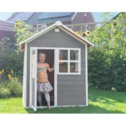 EXIT TOYS EXIT - Casita Loft De Madera Gris -Juguete Descuento Tienda medias 1417