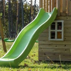 Parque Juegos Infantil De Madera Tibidabo Con Caseta Y Columpio Doble -Juguete Descuento Tienda medias 1422