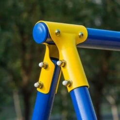 Columpio Infantil De Metal Para Jardín Multicolor Outsunny -Juguete Descuento Tienda medias 1435