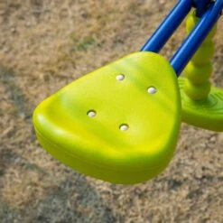 Columpio Infantil De Metal Para Jardín Multicolor Outsunny -Juguete Descuento Tienda medias 1437