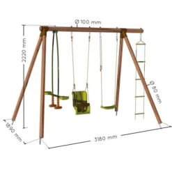 Soulet - Columpio De Madera Suzon 10 Soulet - Columpio De Madera Suzon -Juguete Descuento Tienda medias 1446