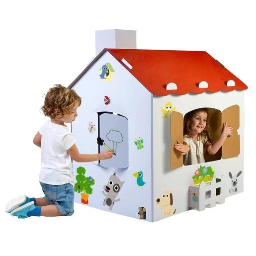 Feber - Casita De Cartón Con Pegatinas 4 Feber - Casita De Cartón Con Pegatinas - Imagen 2