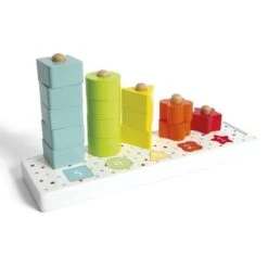 WoodnPlay - Torres De Piezas De Madera Apilables Para Contar -Juguete Descuento Tienda medias 169