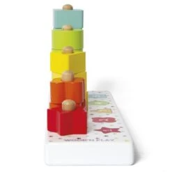WoodnPlay - Torres De Piezas De Madera Apilables Para Contar -Juguete Descuento Tienda medias 171