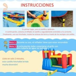 Castillo Hinchable Con Piscina, Tobogán, Muro De Escalada Y Cama De Salto 330 Cm Outsunny 16 Castillo Hinchable Con Piscina, Tobogán, Muro De Escalada Y Cama De Salto 330 Cm Outsunny -Juguete Descuento Tienda medias 1729