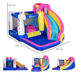 Outsunny - Castillo Hinchable Infantil 5 En 1 -Juguete Descuento Tienda medias 1735