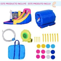 Outsunny - Castillo Hinchable Infantil 5 En 1 -Juguete Descuento Tienda medias 1740