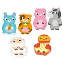 Goula - Puzzle Granja Magnético -Juguete Descuento Tienda medias 178