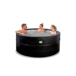 EXIT TOYS Exit - Spa De Jardín Jacuzzi Leather Premium Negro Para 4 Personas -Juguete Descuento Tienda medias 1800