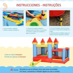 Outsunny - Castillo Inflable Infantil 4 En 1 -Juguete Descuento Tienda medias 1821