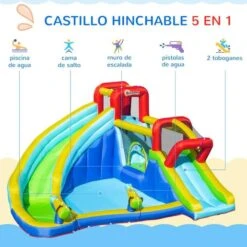 Castillo Hinchable Con 2 Toboganes 385 Cm Outsunny 14 Castillo Hinchable Con 2 Toboganes 385 Cm Outsunny -Juguete Descuento Tienda medias 1856