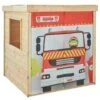Casita Infantil De Madera Bombero -Juguete Descuento Tienda medias 1903