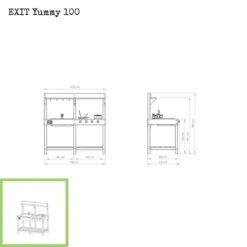 EXIT TOYS Exit Cocina De Madera De Exterior Yummy 100 -Juguete Descuento Tienda medias 1915