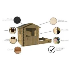 Soulet - Casita De Madera Amande -Juguete Descuento Tienda medias 1931