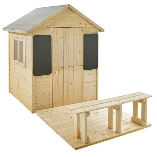 Casa De Madera Infantil Con Pizarra Grace 3 Casa De Madera Infantil Con Pizarra Grace