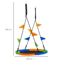 Outsunny - Columpio Nido De Tela Oxford 12 Outsunny - Columpio Nido De Tela Oxford -Juguete Descuento Tienda medias 2160