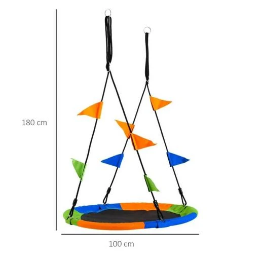 Outsunny - Columpio Nido De Tela Oxford 5 Outsunny - Columpio Nido De Tela Oxford - Imagen 3