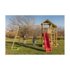 Parque Juegos Infantil De Madera Teide XL Con Columpio Doble -Juguete Descuento Tienda medias 2170