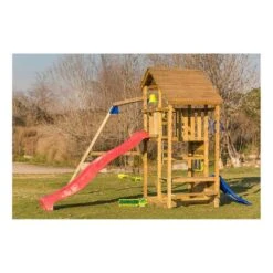 Parque Juegos Infantil De Madera Teide XL Con Columpio Doble -Juguete Descuento Tienda medias 2173