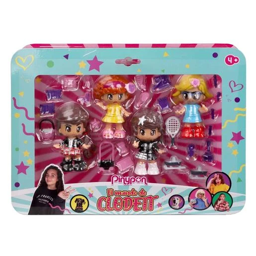 Pinypon - Pack 4 Figuras El Mundo De Clodett 9 Pinypon - Pack 4 Figuras El Mundo De Clodett - Imagen 7