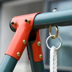 Outsunny - Columpio Metálico Doble 12 Outsunny - Columpio Metálico Doble -Juguete Descuento Tienda medias 2242