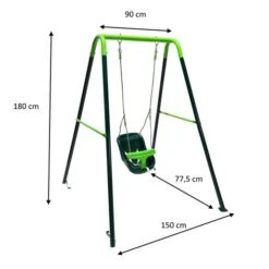 Columpio Metálico Babol Asiento Bebé -Juguete Descuento Tienda medias 2276