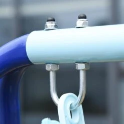 Outsunny - Columpio Metal Azul 170 Cm -Juguete Descuento Tienda medias 2298