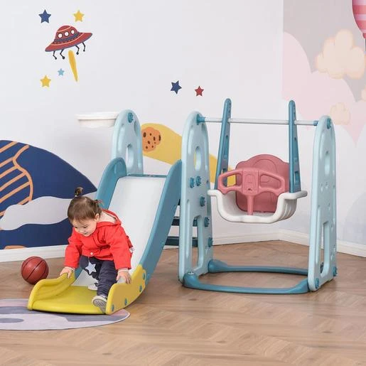 Homcom - Parque Infantil De Actividades 3 En 1 4 Homcom - Parque Infantil De Actividades 3 En 1 - Imagen 2