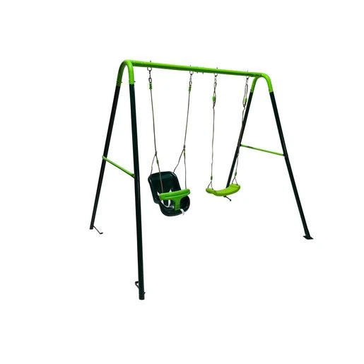 Columpio Metálico Doble Olea + Asiento Bebé 4 Columpio Metálico Doble Olea + Asiento Bebé - Imagen 2