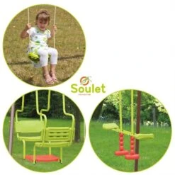 Soulet - Columpio De Acero Acier 1B1V1CL 16 Soulet - Columpio De Acero Acier 1B1V1CL -Juguete Descuento Tienda medias 2339