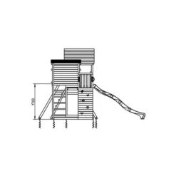 Parque Juegos Infantil De Madera Palazzo XL Con Columpio Doble -Juguete Descuento Tienda medias 2366