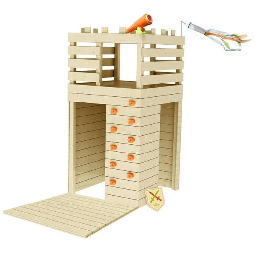 Torre Infantil De Madera Con Rocódromo 3 Torre Infantil De Madera Con Rocódromo